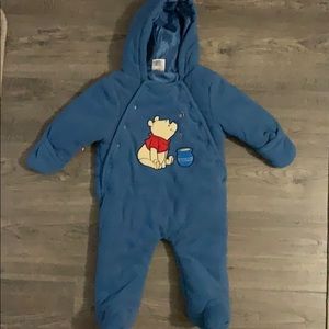 DISNEY Winnie the Pooh one piece snow suit/bunting